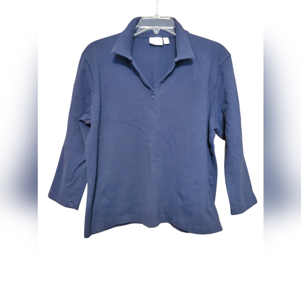 Sonoma 3/4 sleeve blue top